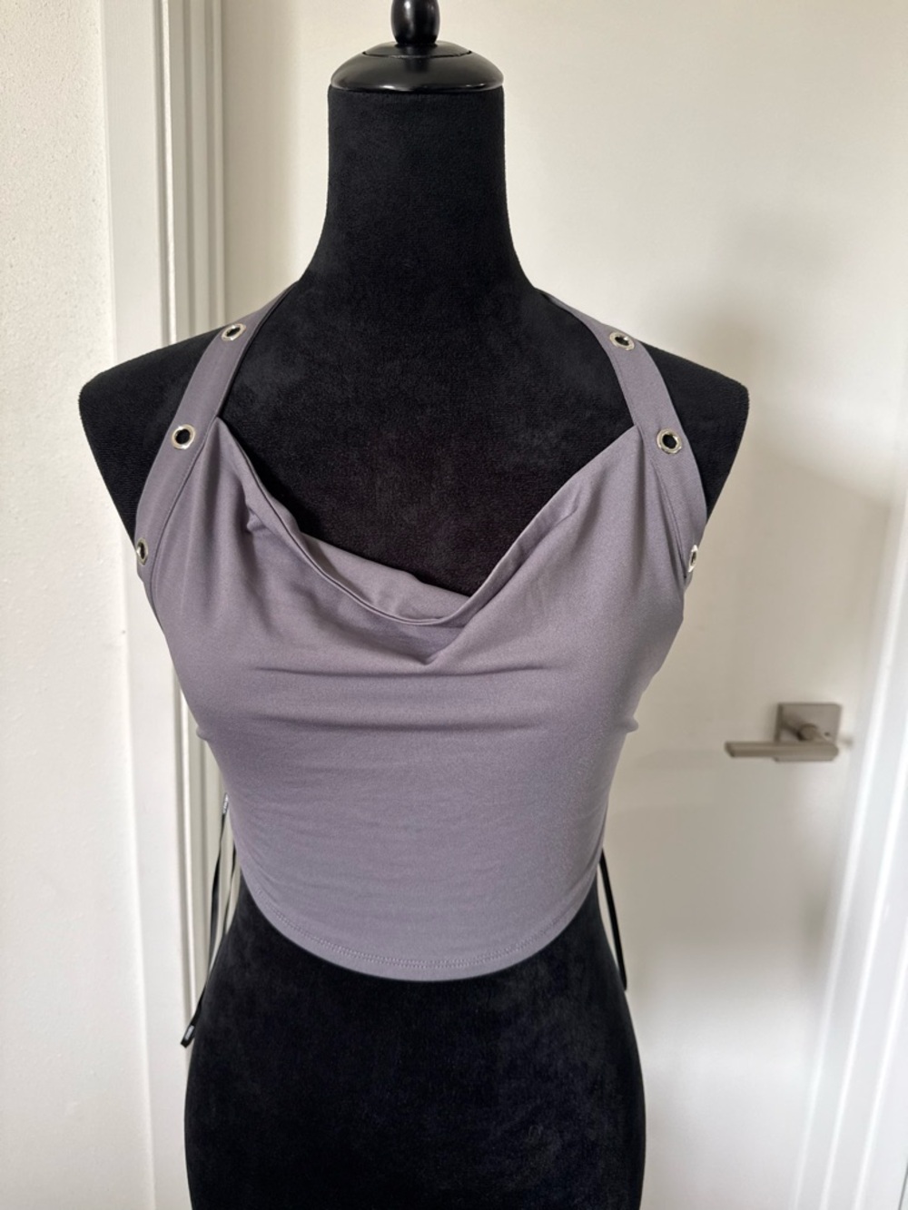 Forever 21 grommet backless halter top